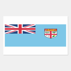 Sticker Rectangulaire Les Fidji/drapeau de Fijian
