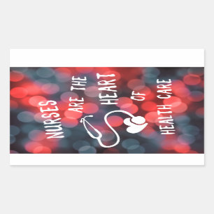 Sticker Rectangulaire les infirmières sont au coeur du bokeh de la sant