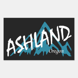 Sticker Rectangulaire Les monts Ashland Oregon
