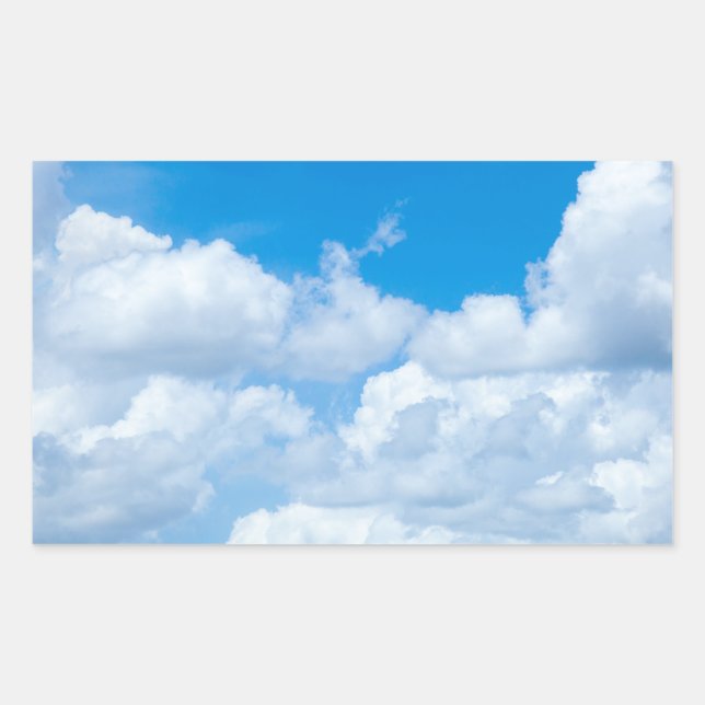 Sticker Rectangulaire Les nuages du ciel bleu ciel Arrière - plan Ciel p (Devant)