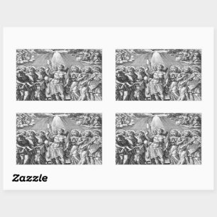 Sticker Rectangulaire Les Sept Archanges (M 034; Gravure)