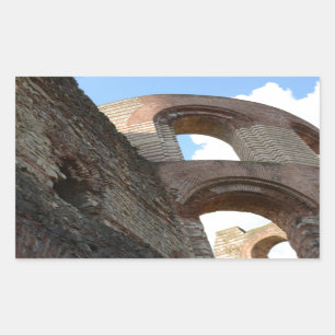 Sticker Rectangulaire Les thermes impériaux romains