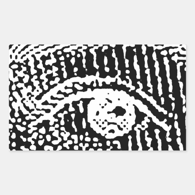 Sticker Rectangulaire Les Yeux de la Reine Elizabeth (Devant)