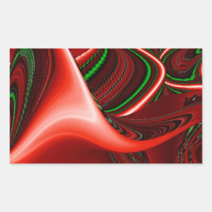 Sticker Rectangulaire L'esprit d'amour et d'espoir Abstrait 3D Rainbowar