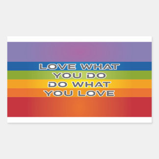 Sticker Rectangulaire Lettres de mots de paix - Drapeau sur Arrière - pl