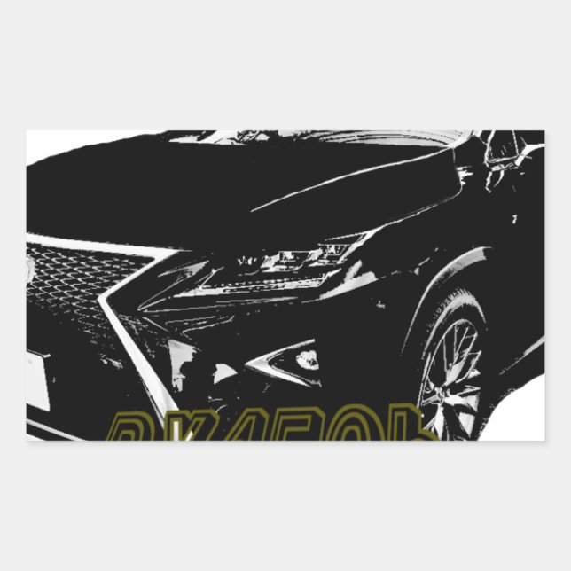 Sticker Rectangulaire LEXUS　RX　450ｈ　350 (Devant)