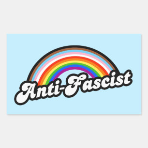 Sticker Rectangulaire LGBTQ+ Anti-fasciste