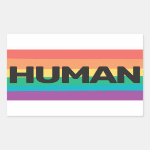 Sticker Rectangulaire LGBTQ fierté Drapeau arc-en-ciel