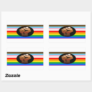 Sticker Rectangulaire LGBTQ+ Progrès PDC Pride Indicateur