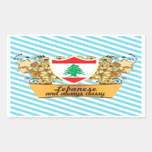 Sticker Rectangulaire Libanais chic
