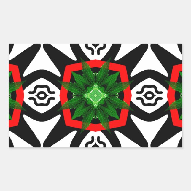 Sticker Rectangulaire Libérez l'herbe_ (Devant)