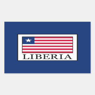 Sticker Rectangulaire Libéria