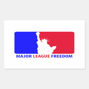 Sticker Rectangulaire Liberté de la Ligue majeure