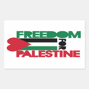 Sticker Rectangulaire Liberté pour la Palestine