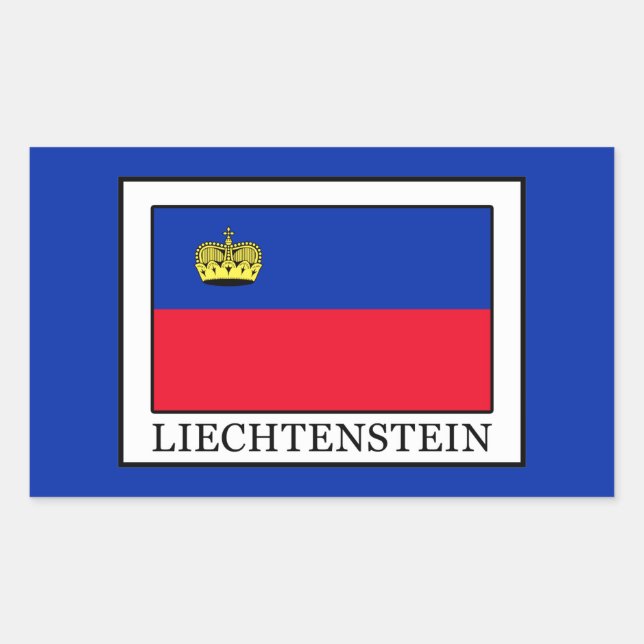 Sticker Rectangulaire Liechtenstein (Devant)