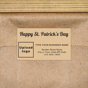 Sticker Rectangulaire Light Brown Saint Patrick Business