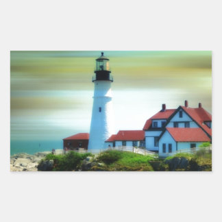 Sticker Rectangulaire Light House Portland