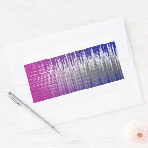 Sticker Rectangulaire lignes croisées