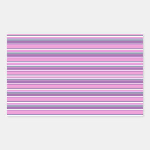 Sticker Rectangulaire Lilac rayures