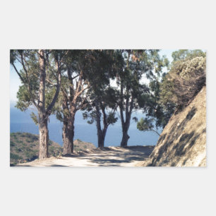 Sticker Rectangulaire L'île de Catalina