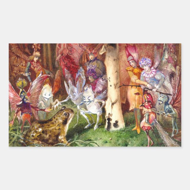 Sticker Rectangulaire L'intrus John Anster Fitzgerald (Devant)