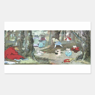 Sticker Rectangulaire Little Red Riding Hood : End Pages