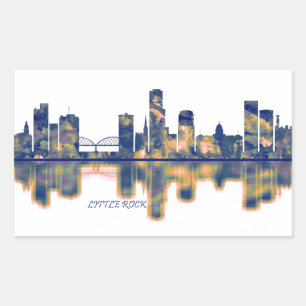 Sticker Rectangulaire Little Rock Skyline