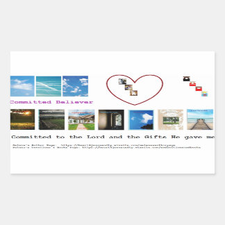 Sticker Rectangulaire Livres et à