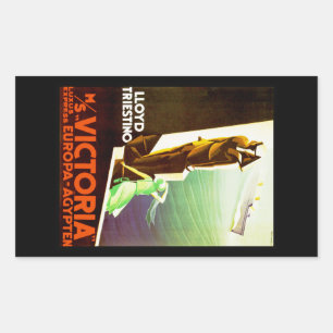 Sticker Rectangulaire Lloyd Triestino ms Victoria