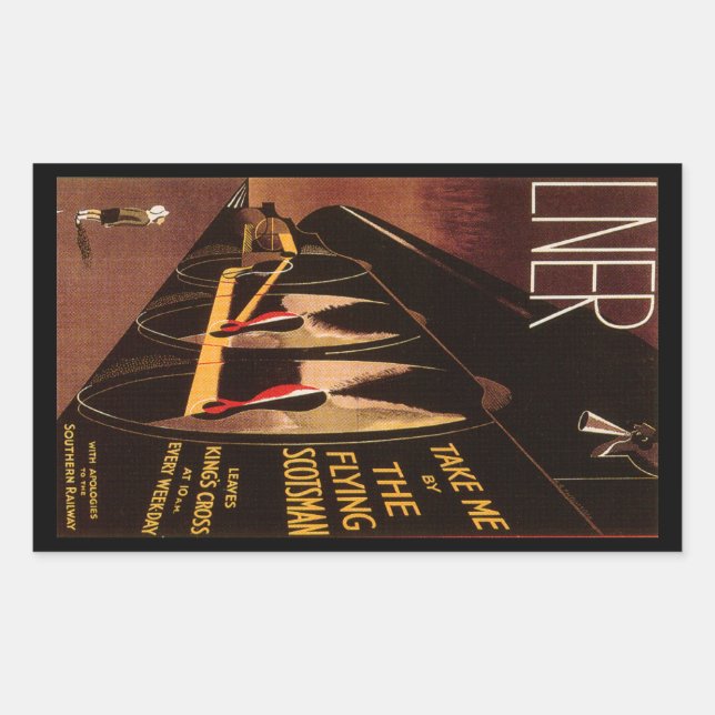 Sticker Rectangulaire LNER Flying Scotsman (Devant)