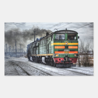Sticker Rectangulaire Locomotive
