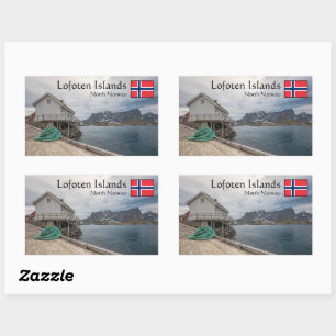 Sticker Rectangulaire Lofoten Norvège