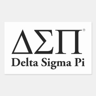 Sticker Rectangulaire Logo Classique Delta Sigma Pi