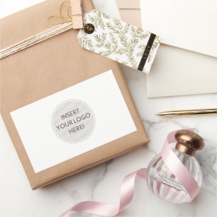 Sticker Rectangulaire LOGO D'AFFAIRE professionnel simple emballage mode