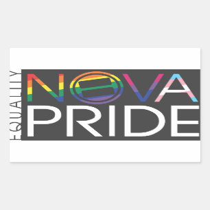 Sticker Rectangulaire Logo de fierté de NOVA - rectangle