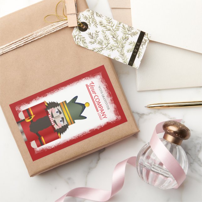 Sticker Rectangulaire Logo de la compagnie Red Nutcracker Noël (Cadeaux)