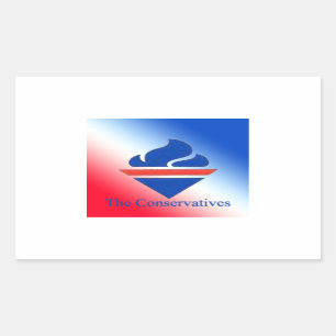 Sticker Rectangulaire Logo de l'ancienne flamme des conservateurs