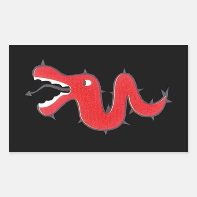 Sticker Rectangulaire Logo de l'emblème de l'armée de l'air allemande 2È (Devant)