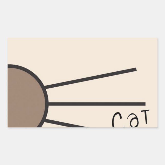 Sticker Rectangulaire Logo des Whiskers CM (Devant)