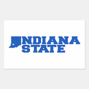 Sticker Rectangulaire Logo Indiana State