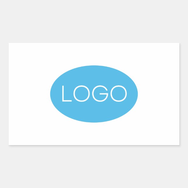 Sticker Rectangulaire Logo professionnel personnalisé (Devant)
