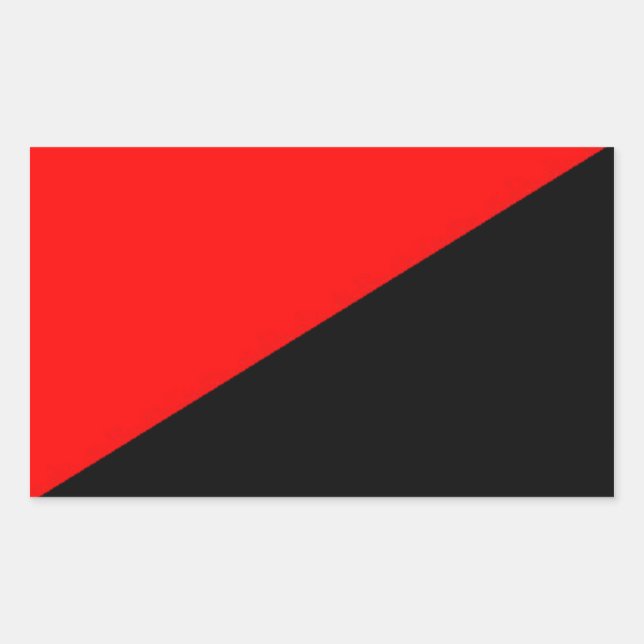 Sticker Rectangulaire logo rouge et noir xx (Devant)