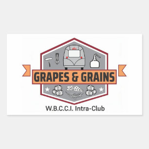 Sticker Rectangulaire Logo Stickers-WBCCI Grappes & Grains