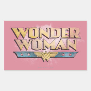 Sticker Rectangulaire Logo Wonder Woman Pencil