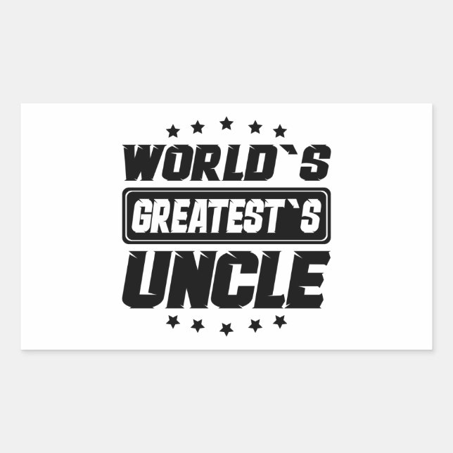 Sticker Rectangulaire L'Oncle des Greatest (Devant)