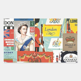 Sticker Rectangulaire Londres