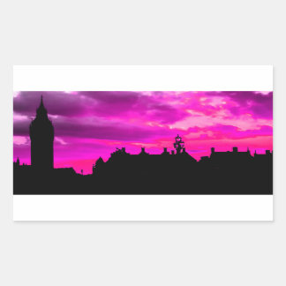 Sticker Rectangulaire Londres City Sunset