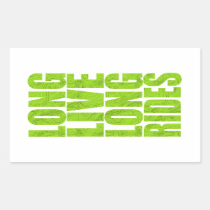 Sticker Rectangulaire Long Live Long Rides (Topo)
