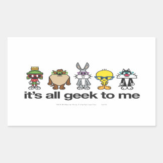 Sticker Rectangulaire LOONEY TUNES™ Nerds - Tout Geek Pour Moi