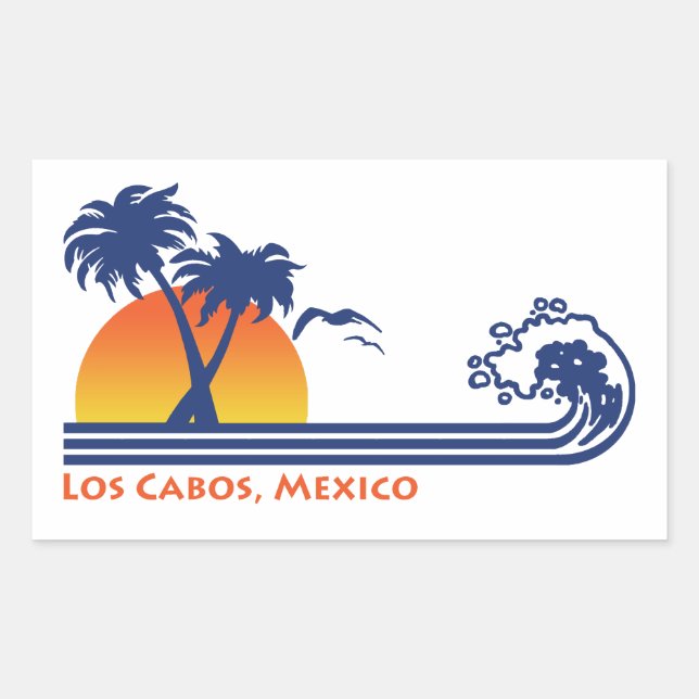 Sticker Rectangulaire Los Cabos Mexique (Devant)